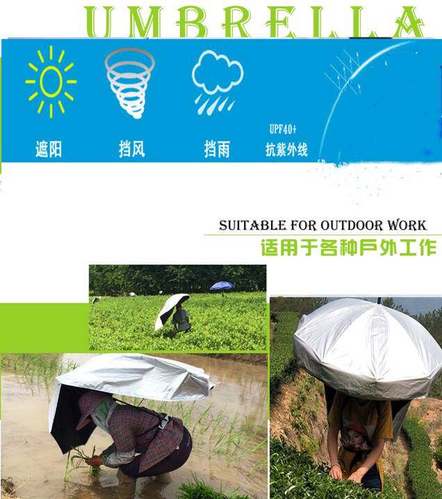 宁采臣的背包伞干活工作防晒可背式遮阳伞采茶钓鱼摆摊披风伞雨伞