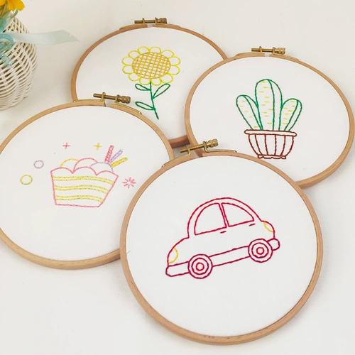 Мультяшный набор материалов для начинающих для детского сада, «сделай сам», с вышивкой