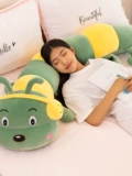 Милая плюшевая игрушка для сна, большая подушка, тряпичная кукла, гусеница