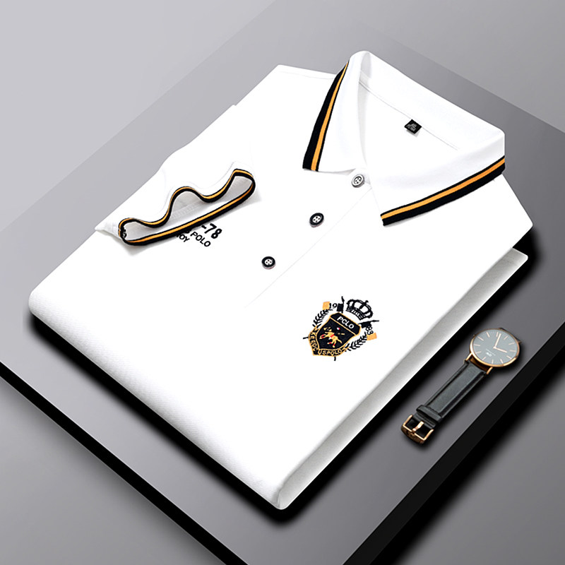 대외 무역 마지막 주문 수출 빅 브랜드 컷 라벨 반팔 티셔츠 남성 오리지널 싱글 브랜드 폴로 셔츠 통관 누출 특가 마지막 주문