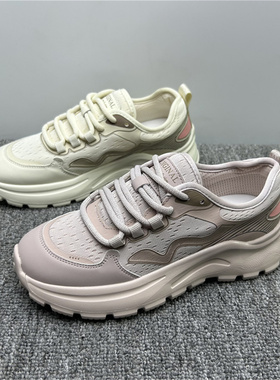 撤柜断码处理夏轻便休闲鞋女2025新款飞织透气健步旅游跑步运动鞋