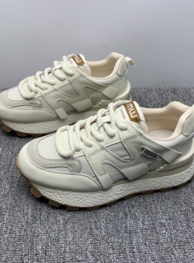 断码清仓处理35码阿甘鞋女2025秋新款厚底增高细带百搭休闲运动鞋