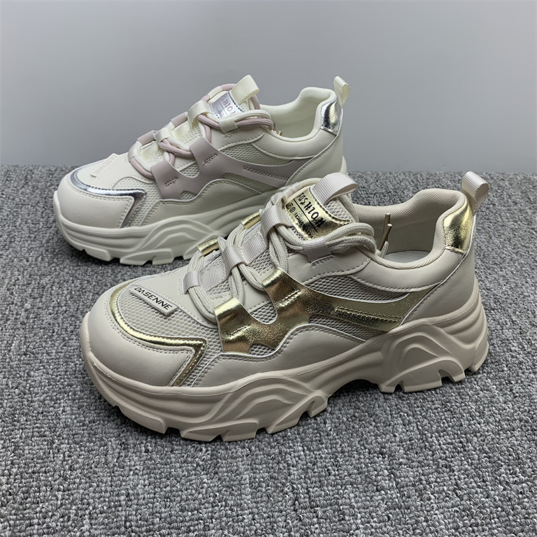 撤柜断码处理2025春夏新款网布透气休闲鞋运动鞋女鞋子小白鞋老爹