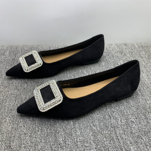 复古简约软底女鞋 断码 女2026新款 平底舒适尖头单鞋 子 清仓39码