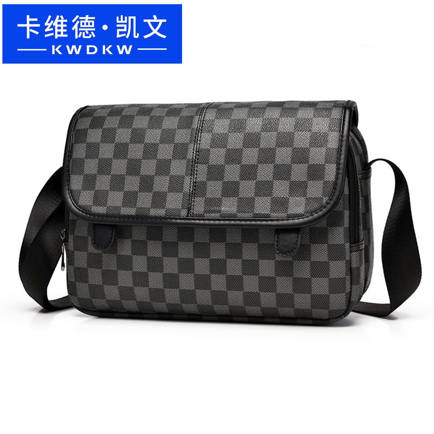 卡维德凯文男士邮差包单肩包韩版潮流机车包斜挎包相机包电脑包