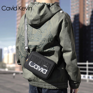 Cavid 休闲胸包街头国潮嘻哈单肩包斜挎包背包 Kevin潮小方包男士