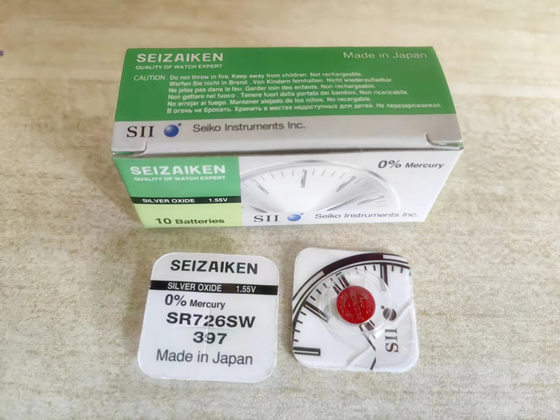 原装SEIZAIKEN精工单粒装 397/SR726SW 石英手表纽扣电池