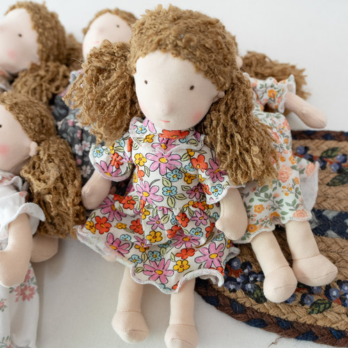 华德福娃娃男女宝宝可穿戴衣服玩偶迷你可爱柔软安抚手偶毛绒玩具