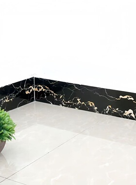 防水自粘地脚线客厅瓷砖装饰条pvc贴纸地板波导线腰线踢脚线自贴.