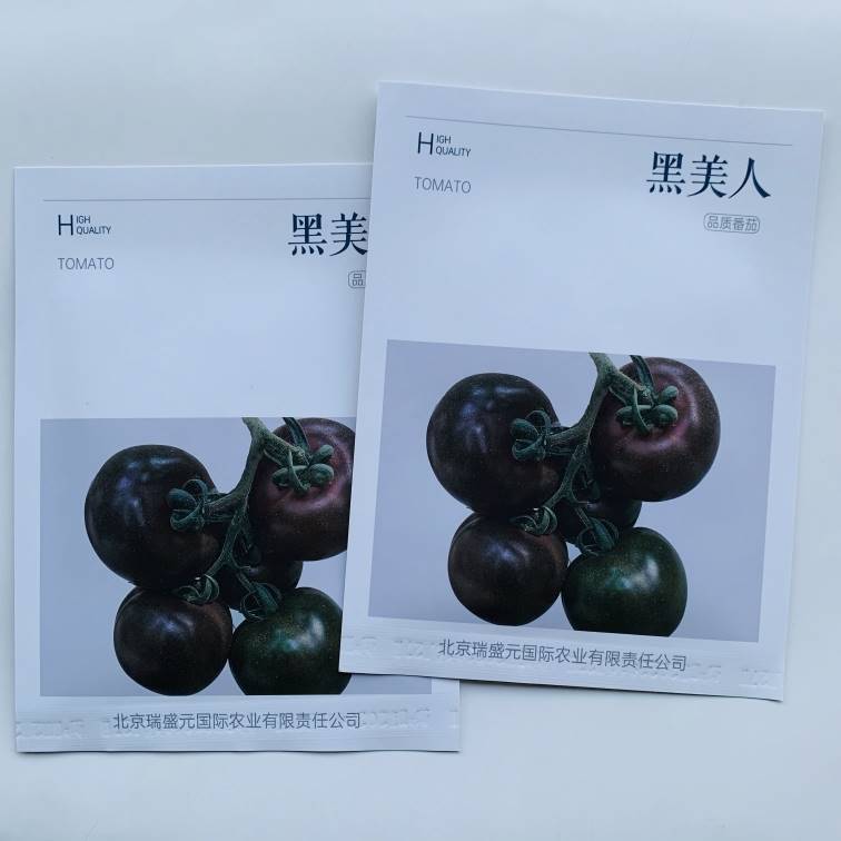 黑美人无限生长型紫黑褐色番茄种子颜色美观果实圆形口感型种子LT