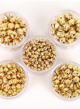 50-300Pcs Gold Jingle Bells Iron Pendants Hanging Christmas