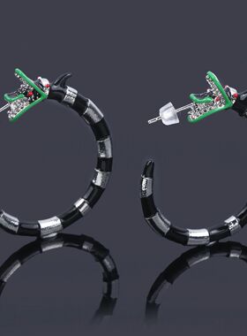 Harong Halloween Creative Beetlejuice Hoop Earring for Women