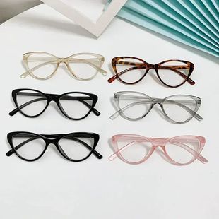 for Glas Cat Frame Women Glasses Plain Eye Unisex Fashion