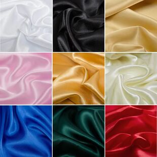 Imitated Silk Satin Fabric By the Yard  Cloth Material for S