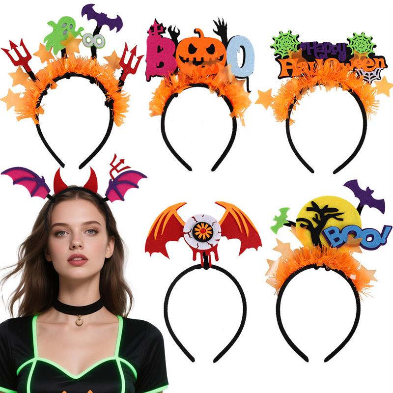 Halloween funny fluorescent party headband万圣节搞怪发箍