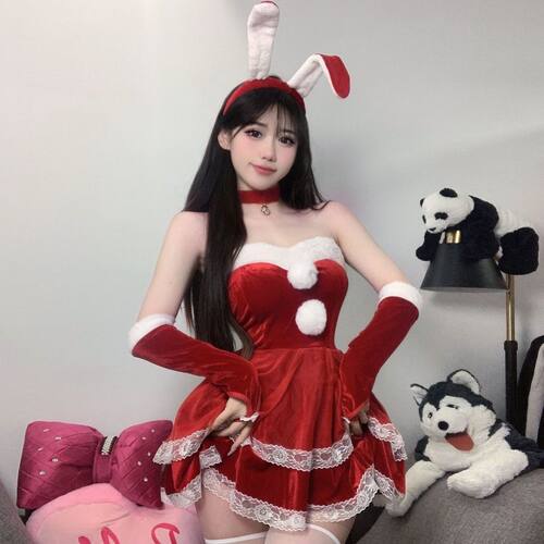 圣诞服装辣妹连衣裙女私