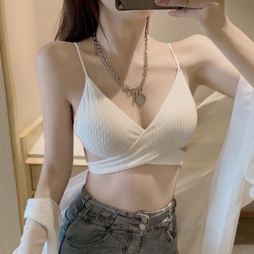 一片式美背交叉小胸聚拢抹胸