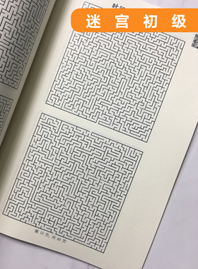 迷宫纸制儿童益智思维游戏书玩具小学生成人高难度冒险专注力耐力