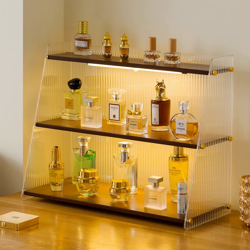 亚克力大容量多层化妆品收纳架