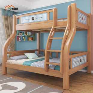 上下床全实木高低床成人简约加厚组合木床小户型儿童上下铺子母床