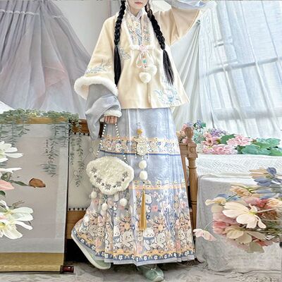 汉华衣庄原创汉服女刺绣明制套装