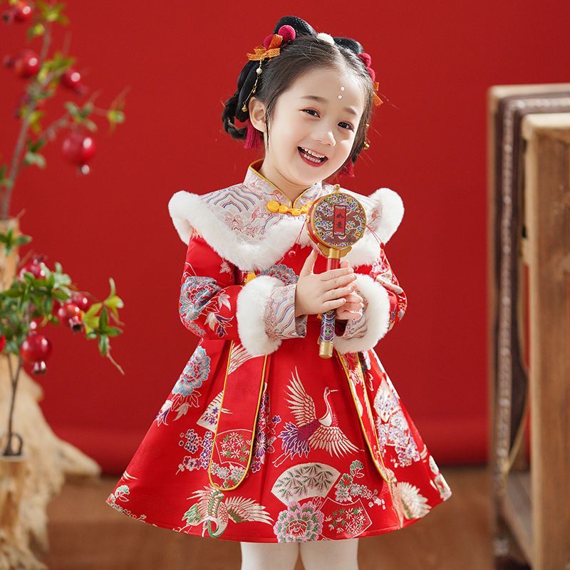 女童连衣裙秋冬款2025新款lo裙