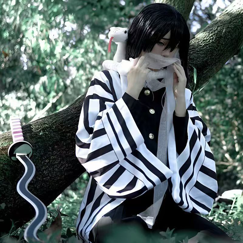 鬼灭之刃cos服鬼殺伊黑小芭内c服