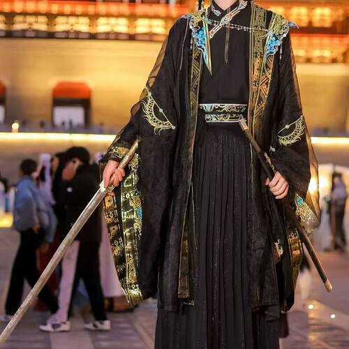 魏晋风新款汉服交领重工刺绣汉服