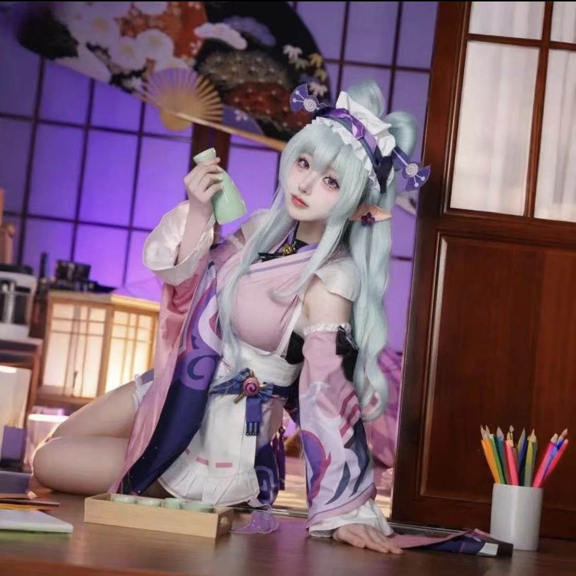 原神梦见月瑞希cos服绮梦缱绻cos