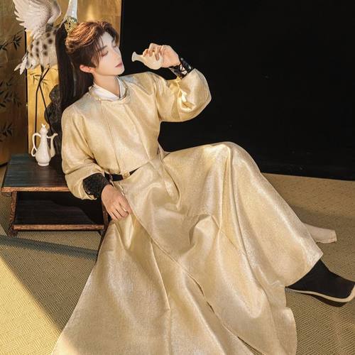 原创汉服唐圆领袍古风男汉服套装