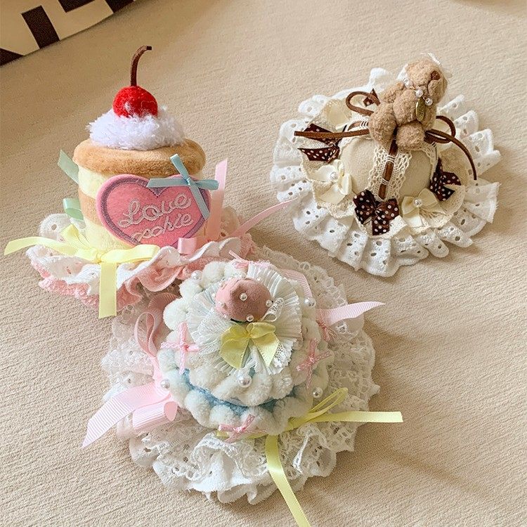 软糯甜心~可爱粉色糕点生日帽子头饰发夹女氛围感拍照道具侧边夹,模玩/动漫/周边/娃圈三坑/桌游,lolita洛丽塔配饰小物/道具,淘宝优惠券,粉丝福利购,淘宝优惠卷