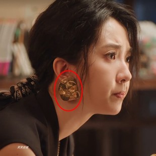 承欢记麦承欢杨紫毛咏欣许龄月同款耳环耳钉法式复古金属感2024新