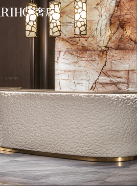 奢后/意大利轻奢款大理石双层吧台/RobertoCavalli家具高定KARIBA