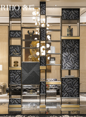 奢后/意大利轻奢镂空装饰书柜隔断柜/RobertoCavalli家具acapulco