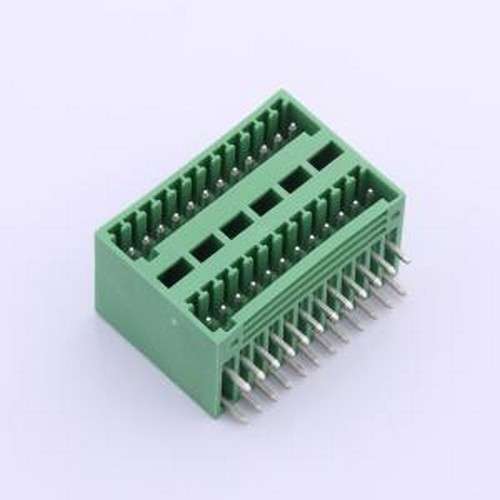 DB2ERH-2.5-2*12P-GN 插拔式接线端子 2.5mm 弯插,P=2.5mm