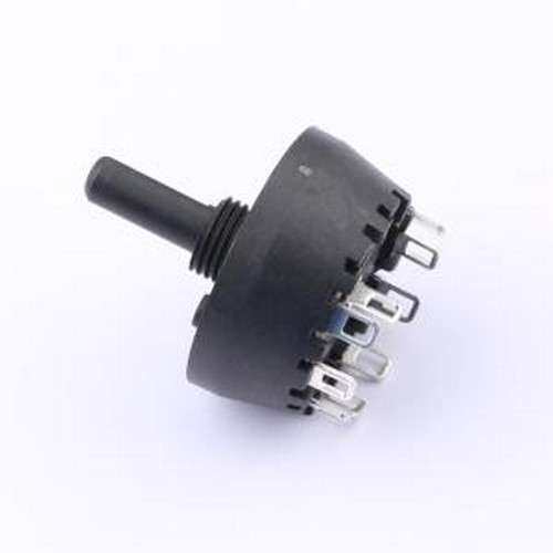 MFR01-A1M06L4SN-B 旋转开关 36°弹回6档旋转开关 不带螺母 插件