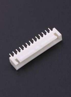 KH-A2504-13A 线对板针座 间距:2.54mm 1x13P 白色 插件,P=2.5mm