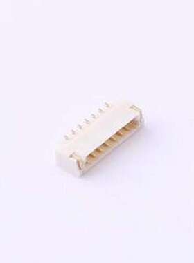 M0800RS-07-GN 线对板针座 1x7P 间距:0.8mm 卧贴 SMD,P=0.8mm,卧