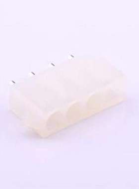 HX63080-4A 线对板针座 1x4P 间距:6.35mm 直插 插件,P=6.35mm