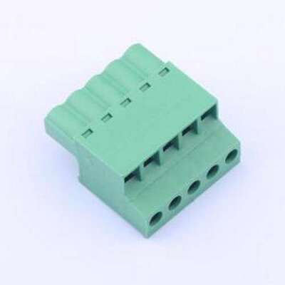 JL2EDGKC-50805G01 插拔式接线端子 1x5P 5.08mm 排数:1 每排P数: