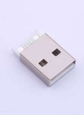 917-111A101DAM0400 USB连接器 Type-A 公 焊线式 白色