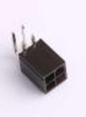 HC-5557-2*2AW-B-05 线对板针座 2x2P 间距:4.2mm 弯插 黑色 弯插