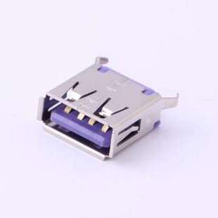 Type 插件 916 USB连接器 直插 紫色 母 152A1172Y10210