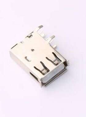 XDBF-0525-06 USB连接器 侧插板USB 2.0AF 长体连后盖卷边19.4MM