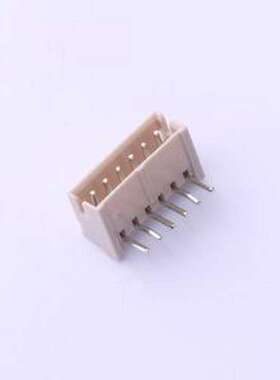 IPCW150W16NG01R 线对板针座 1x6P 间距:1.5mm 弯插 系列:ZH 灰色
