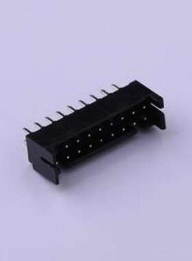 HX20012-18A black 线对板针座 2x9P 间距:2mm 直插 黑色 插件,P=