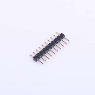 2mm 卧贴 C40D28 P=2mm SMD 方针 间距 1x10P 排针 10I X4611WRS