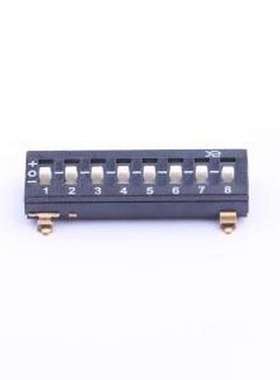 DSDT08LSGET 拨码开关 8位三态拨码开关 SMD-10P,7x21.8mm