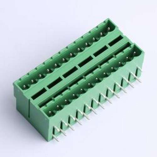 DB2ERH-5.08-2*12P-GN 插拔式接线端子 5.08mm 弯插,P=5.08mm