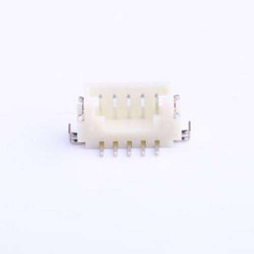 DF13C-5P-1.25V(21) 线对板针座 1x5P 间距:1.25mm 立贴 SMD,P=1.